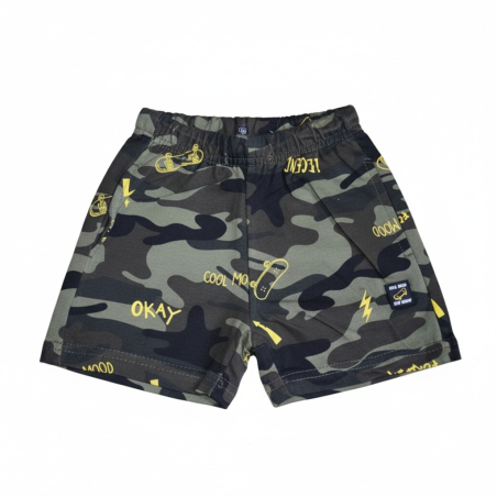 Chlapecké maskáčové kraťasy | 100% bavlna, skate design | Pohodlné šortky pro kluky