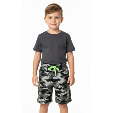 Chlapecké maskáčové kraťasy šortky | 100% bavlna