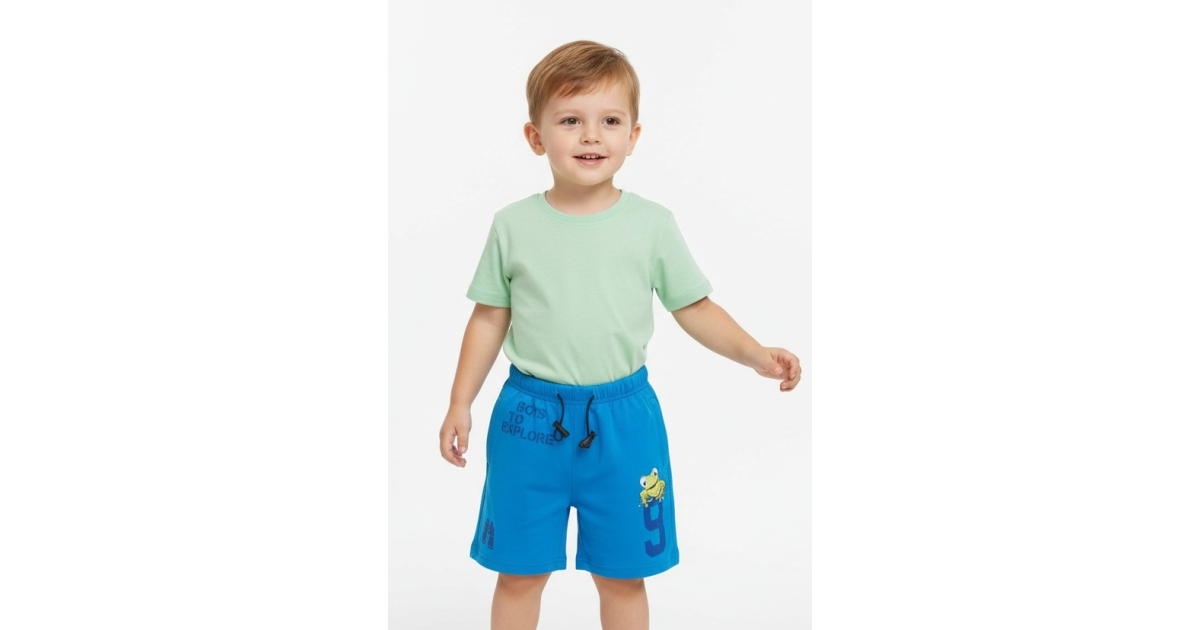 Chlapecké bavlněné kraťasy Kugo s žabkou | Pohodlné šortky