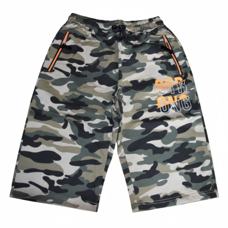 Maskáčové chlapecké 3/4 kalhoty | Pohodlné & praktické