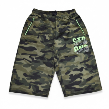 Maskáčové chlapecké 3/4 kalhoty | Pohodlné & praktické