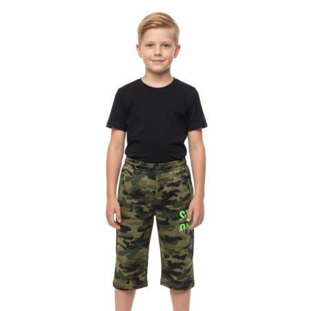 Maskáčové chlapecké 3/4 kalhoty | Pohodlné & praktické