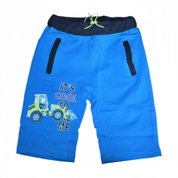 Chlapecké 3/4 kalhoty Bagr Traktor | Bavlna | Sport & kolo