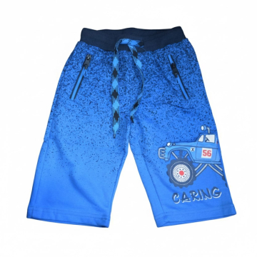 Chlapecké 3/4 kalhoty Monster truck | 100% bavlna, melír