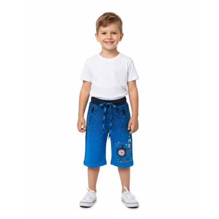 Chlapecké 3/4 kalhoty Monster truck | 100% bavlna, melír