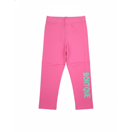 Dívčí 3/4 legíny bavlněné s nápisem – pohodlné legínky s gumou v pase