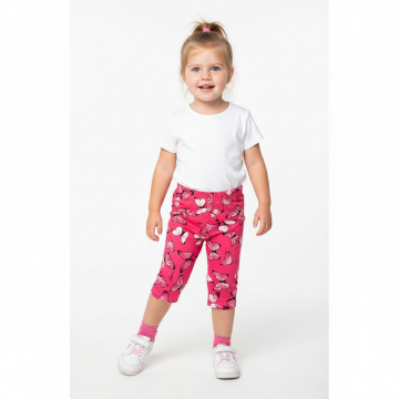 Dívčí 3/4 legíny s motýlky – pohodlné, bavlněné