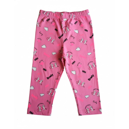 Dívčí 3/4 legíny s myškami | Bavlna | Pohodlný pas