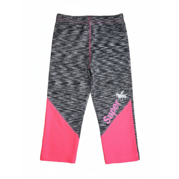 Dívčí sportovní 3/4 legíny melír – rychleschnoucí, reflexní