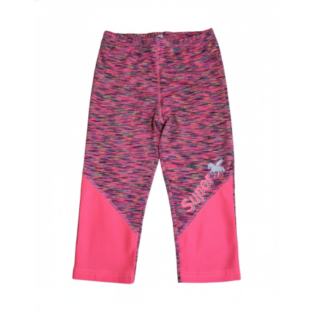 Dívčí sportovní 3/4 legíny melír – rychleschnoucí, reflexní