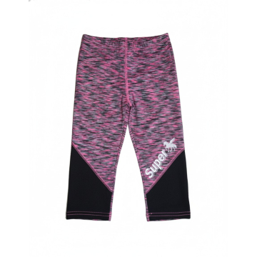 Dívčí sportovní 3/4 legíny melír – rychleschnoucí, reflexní