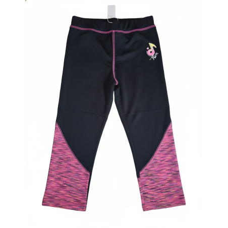 Dívčí sportovní 3/4 legíny melír – rychleschnoucí