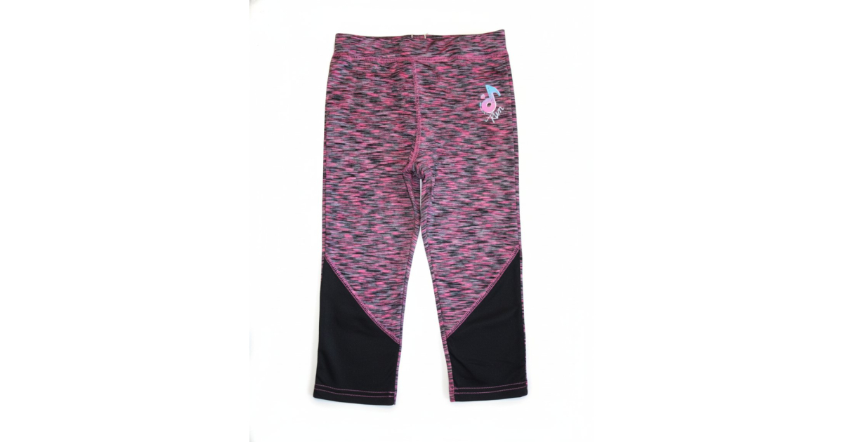 Dívčí sportovní 3/4 legíny melír – rychleschnoucí