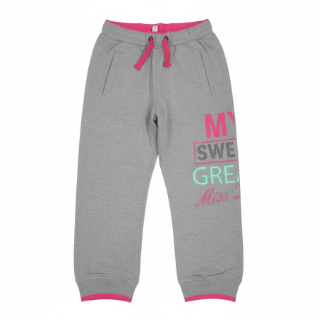 Dívčí tepláčky bavlna – pohodlné tepláky s kapsami