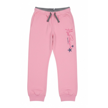 Dívčí tepláčky bavlna – pohodlné tepláky s kapsami