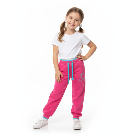 Dívčí tepláky bavlna – pohodlné tepláky s kapsami