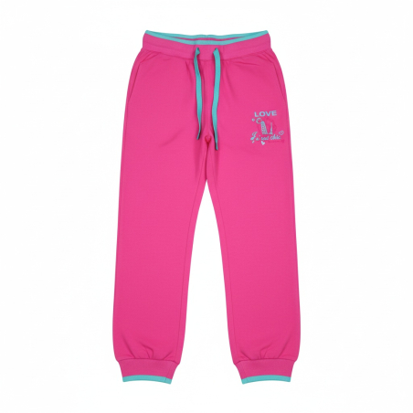 Dívčí tepláky bavlna – pohodlné tepláky s kapsami