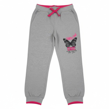 Dívčí tepláky s motýlkem | 100% bavlna | Pohodlné pro holky
