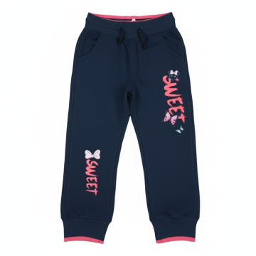 Dívčí tepláky s motýlkem | 100% bavlna | Pohodlné pro holky