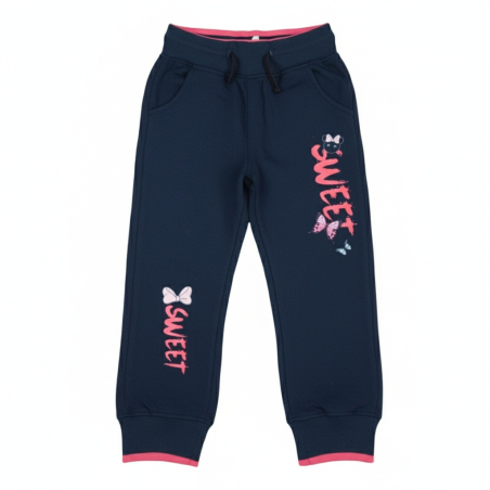 Dívčí tepláky s motýlkem | 100% bavlna | Pohodlné pro holky