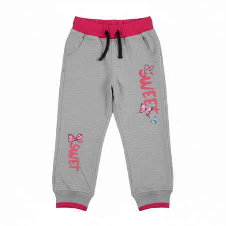 Dívčí tepláky s motýlkem | 100% bavlna | Pohodlné pro holky
