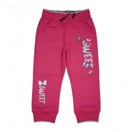 Dívčí tepláky s motýlkem | 100% bavlna | Pohodlné pro holky