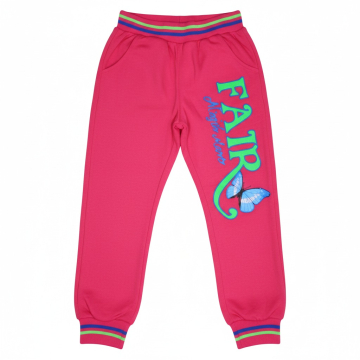 Dívčí  tepláky s motýlkem | Pohodlné tepláky pro holčičky