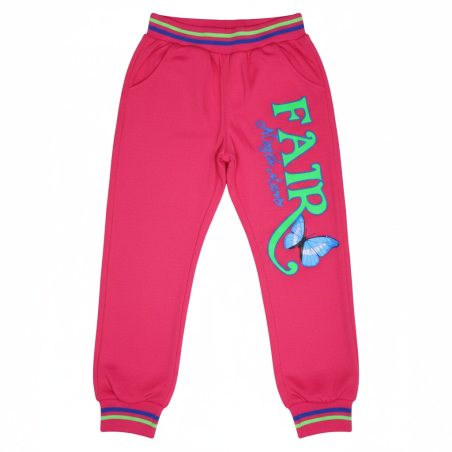 Dívčí  tepláky s motýlkem | Pohodlné tepláky pro holčičky