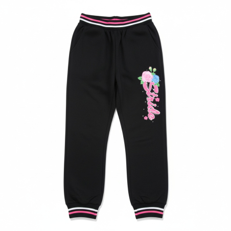 👧 Dívčí tepláky s manžetou a kapsami | Pohodlné a stylové