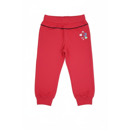 Dívčí bavlněné tepláčky s výšivkou | Pohodlné a stylové