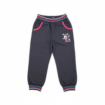 Dívčí bavlněné tepláčky s koníčkem | Pohodlné