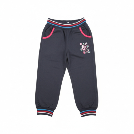 Dívčí bavlněné tepláčky s koníčkem | Pohodlné