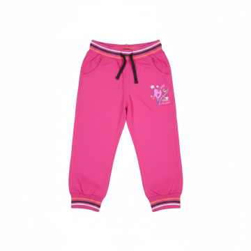 Dívčí bavlněné tepláčky s koníčkem | Pohodlné