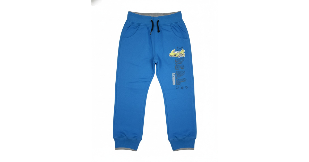 Chlapecké tepláky s autem | 100% bavlna, pohodlí