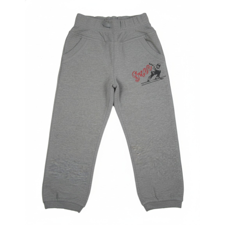 Chlapecké bavlněné tepláčky s lyžařem | Pohodlné s kapsami