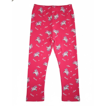 Dívčí legíny s koníky | Bavlna, pružné, pohodlný pas