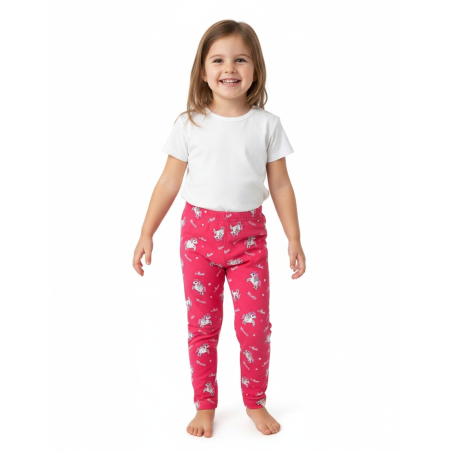 Dívčí legíny s koníky | Bavlna, pružné, pohodlný pas
