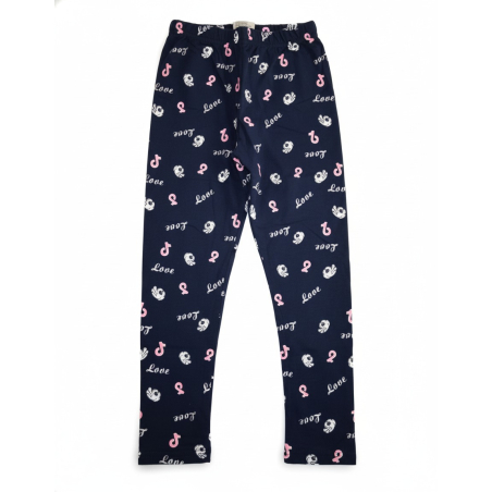 Dívčí legíny LOVE| Bavlna, pružné, pohodlný pas