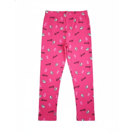 Dívčí legíny LOVE| Bavlna, pružné, pohodlný pas
