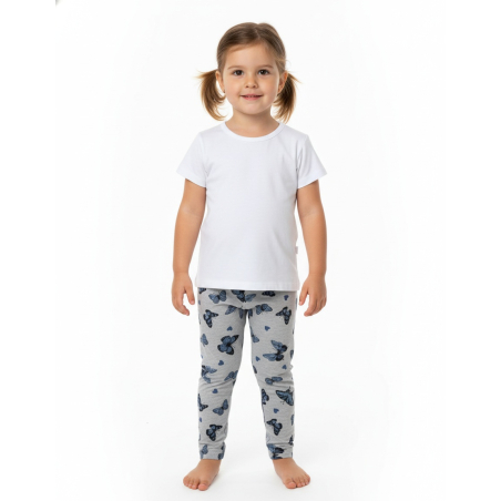 Dívčí legínky s motýlky | Bavlněné, pohodlné a hravé