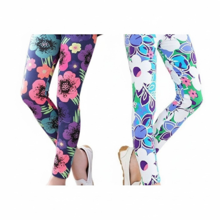 Dívčí legíny s veselými motivy | Pohodlné a pružné