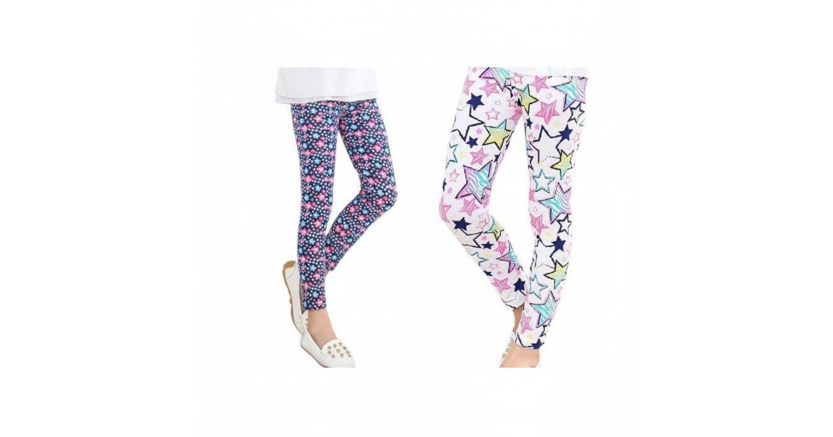 Dívčí legíny s veselými motivy | Pohodlné a pružné