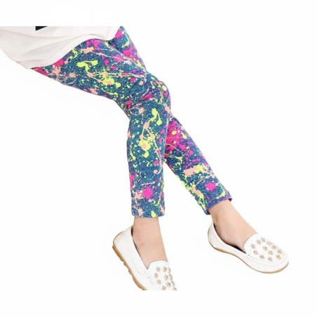 Dívčí legíny s veselými motivy | Pohodlné a pružné