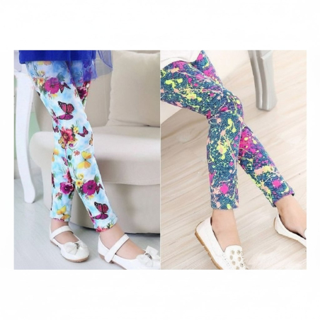 Dívčí legíny s veselými motivy | Pohodlné a pružné