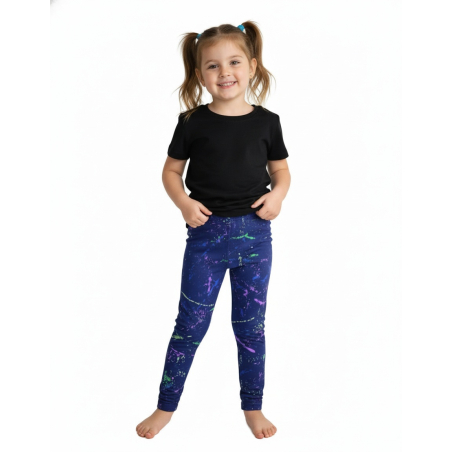 Dívčí zateplené legíny s kožíškem | Pohodlné a hřejivé