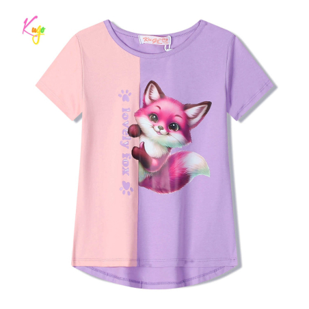 Dívčí letní tričko s liškou | Bavlněné, pohodlné | E-shop