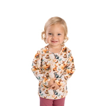 Dívčí triko lesní zvířátka | Česká výroba Betty Mode