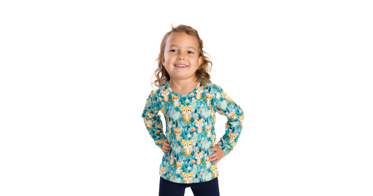 Dívčí triko Liška| Česká výroba Betty Mode