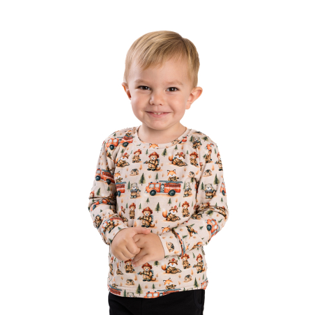 Dětské triko zvířátka hasiči | Česká výroba Betty Mode