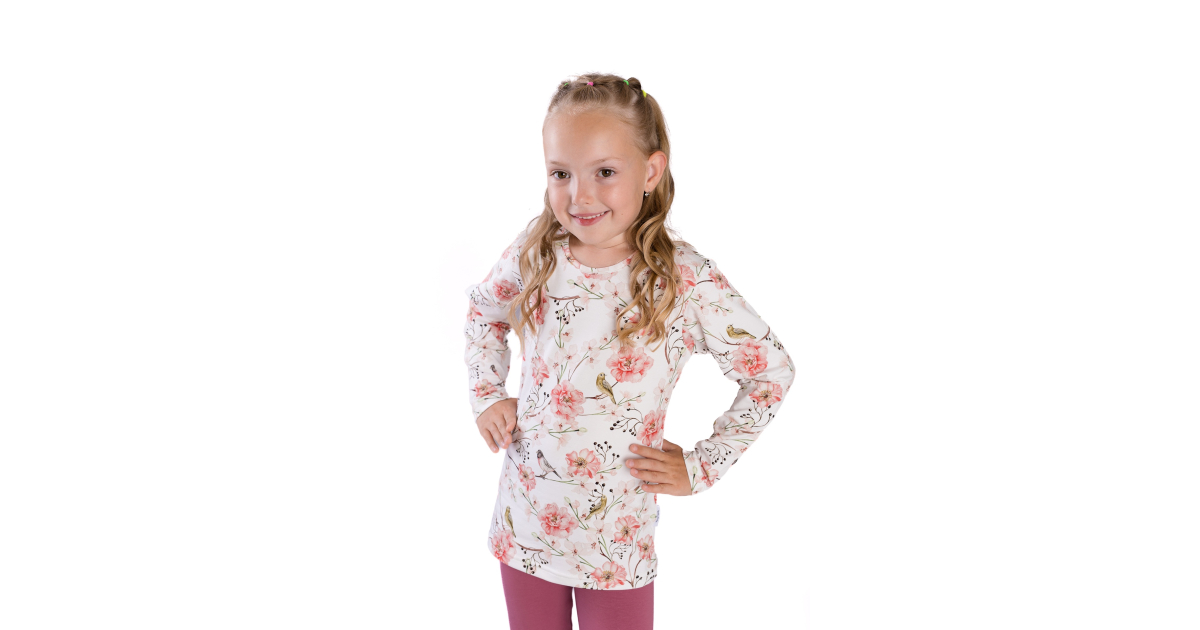 Dívčí triko Ptáčci| Česká výroba Betty Mode